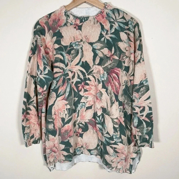 SHOW ME YOUR MUMU |  FIRESIDE PETAL PINES KNIT SWEATER - Picture 4 of 15